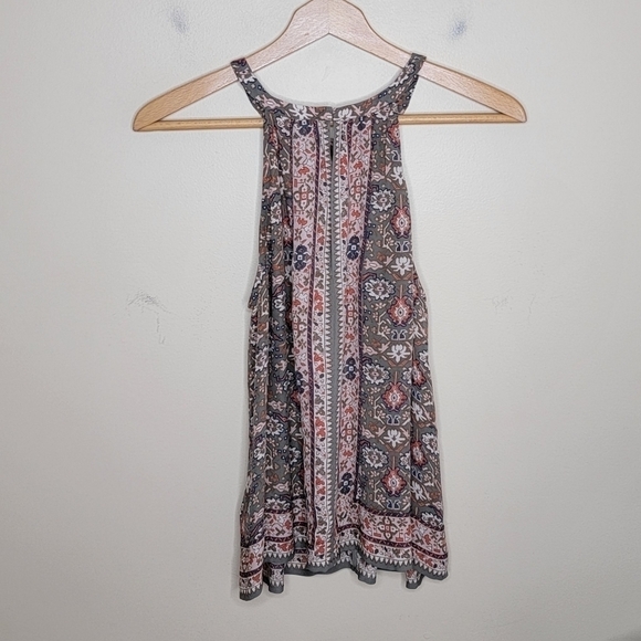 Joie | Bradie Print Silk Halter Style Tank Blouse Size Small - Picture 6 of 8